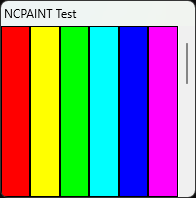 A Windows 11 demo application, showing a barely-visible scrollbar